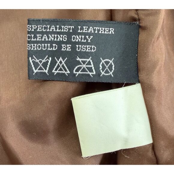 PELLE New York Milano 100% Leather Jacket Brown Women's Size L - Picture 12 of 12